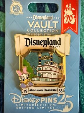 Vault Collection Mark Twain Steamboat Pin - Blue/Green